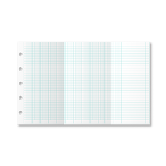 Vielspaltenblatt Piccolo Junior DIN A5 10 Blatt