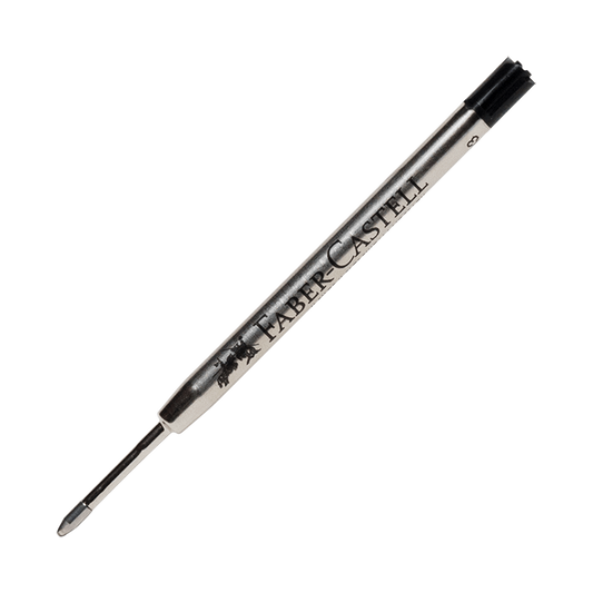 Ersatzmine für den Premium-Birnbaum-Drehkugelschreiber + Basic Black Leder-Kugelschreiber